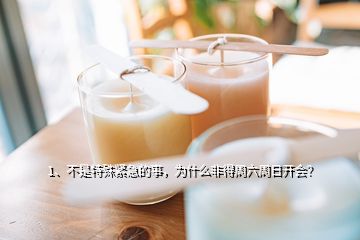 1、不是特殊緊急的事，為什么非得周六周日開會？