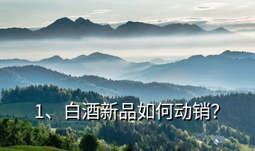 1、白酒新品如何動(dòng)銷？