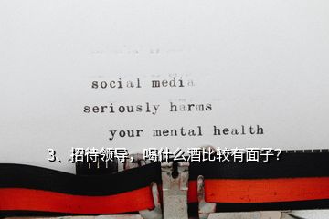 3、招待領(lǐng)導(dǎo)，喝什么酒比較有面子？