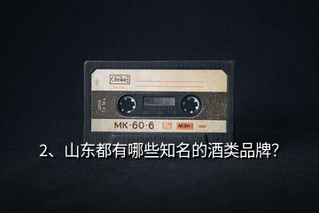 2、山東都有哪些知名的酒類品牌？