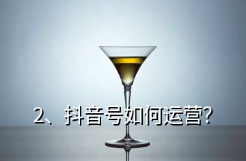2、抖音號如何運營？