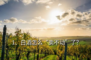 1、白酒怎么“賣不動(dòng)”了？