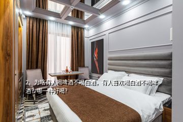 2、為啥有人喝啤酒不喝白酒，有人喜歡喝白酒不喝啤酒？哪一種好喝？