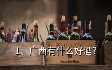 1、廣西有什么好酒？