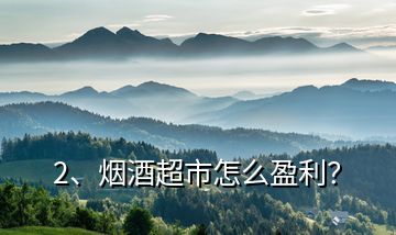 2、煙酒超市怎么盈利？