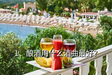 1、釀酒用什么酒曲最好？