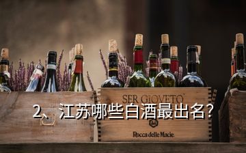 2、江蘇哪些白酒最出名？