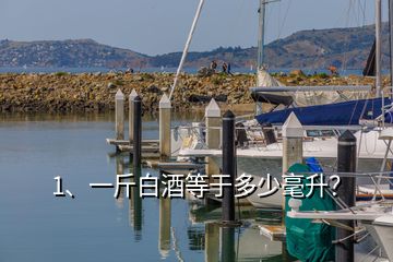 1、一斤白酒等于多少毫升？