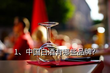 1、中國白酒有哪些品牌？