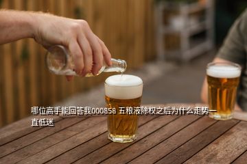 哪位高手能回答我000858 五糧液除權之后為什么走勢一直低迷