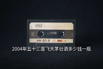 2004年五十三度飛天茅臺(tái)酒多少錢一瓶