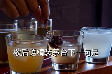 歇后語(yǔ)精裝茅臺(tái)下一句是