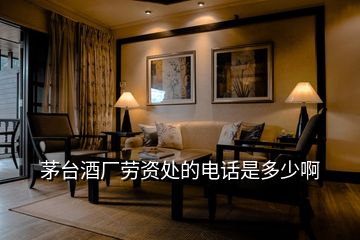 茅臺酒廠勞資處的電話是多少啊