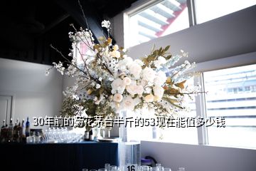 30年前的菊花茅臺(tái)半斤的53現(xiàn)在能值多少錢(qián)