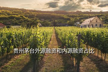 貴州茅臺外源融資和內源融資占比