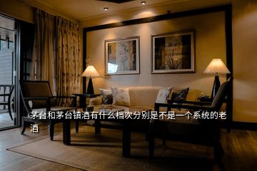 茅臺和茅臺鎮(zhèn)酒有什么檔次分別是不是一個系統(tǒng)的老酒