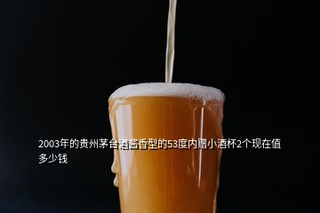 2003年的貴州茅臺酒醬香型的53度內(nèi)贈小酒杯2個現(xiàn)在值多少錢