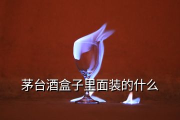 茅臺(tái)酒盒子里面裝的什么