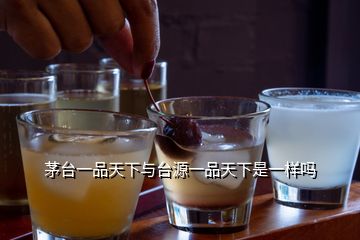 茅臺(tái)一品天下與臺(tái)源一品天下是一樣嗎