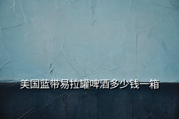 美國(guó)藍(lán)帶易拉罐啤酒多少錢一箱