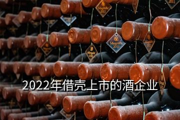 2022年借殼上市的酒企業(yè)