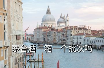 茅臺(tái)酒一箱一個(gè)批次嗎