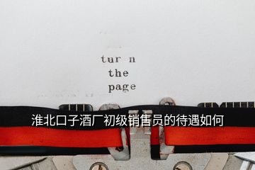 淮北口子酒廠初級(jí)銷(xiāo)售員的待遇如何