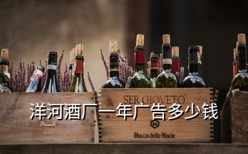 洋河酒廠一年廣告多少錢