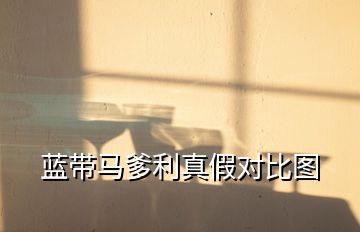 藍帶馬爹利真假對比圖
