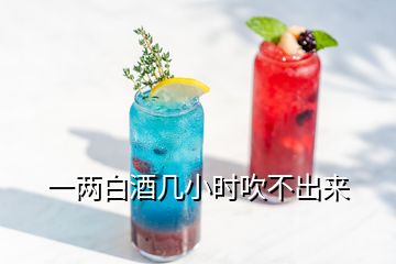 一兩白酒幾小時(shí)吹不出來(lái)