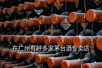 在廣州有好多家茅臺(tái)酒專賣店