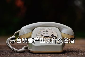 茅臺鎮(zhèn)都產出過什么名酒
