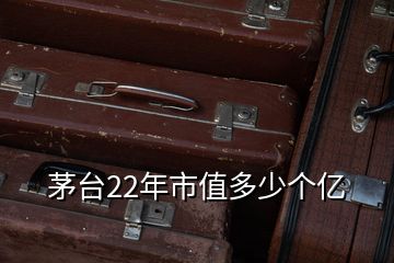 茅臺(tái)22年市值多少個(gè)億