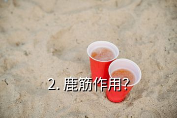 2. 鹿筋作用？