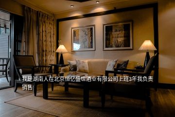 我是湖南人在北京恒億盛世酒業(yè)有限公司上班3年我負責銷售