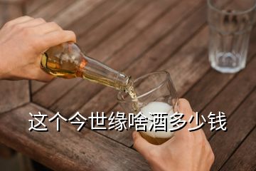 這個(gè)今世緣啥酒多少錢