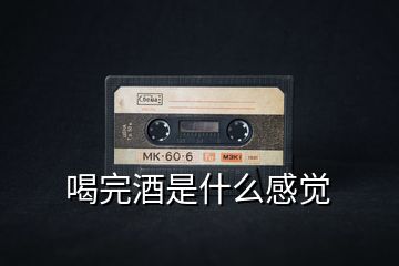 喝完酒是什么感覺(jué)