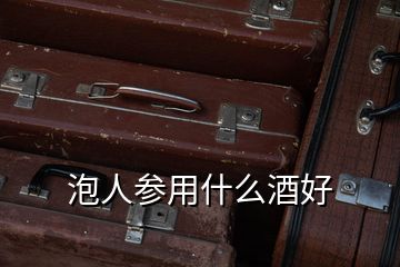泡人參用什么酒好