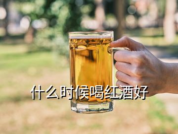 什么時(shí)候喝紅酒好