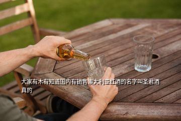 大家有木有知道國內(nèi)有銷售澳大利亞紅酒的名字叫圣君酒真的