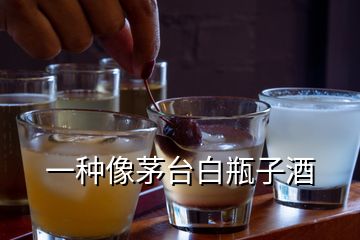 一種像茅臺(tái)白瓶子酒