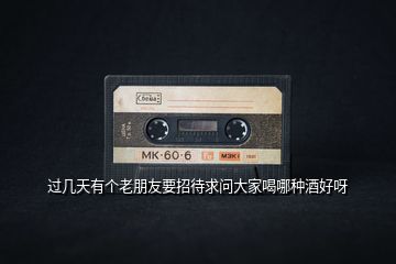 過幾天有個老朋友要招待求問大家喝哪種酒好呀