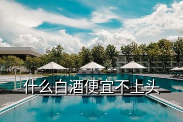 什么白酒便宜不上頭