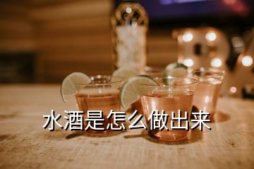 水酒是怎么做出來