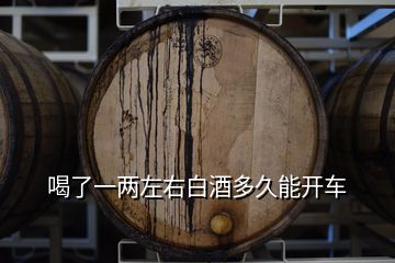 喝了一兩左右白酒多久能開(kāi)車