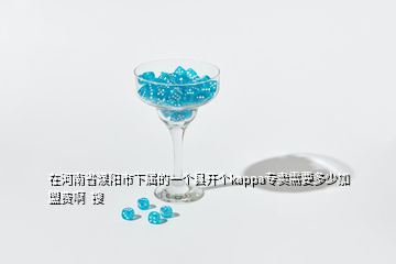在河南省濮陽市下屬的一個縣開個kappa專賣需要多少加盟費(fèi)啊  搜