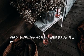 通達信報價歷史行情排序能否切換周期更改為月周日六十