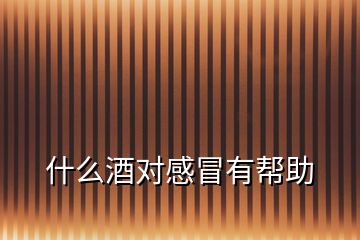 什么酒對(duì)感冒有幫助