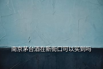 南京茅臺(tái)酒在新街口可以買到嗎