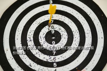汾酒集團 杏花春 而竹葉青杏花村 他們都寫的是汾酒廠股份有限公